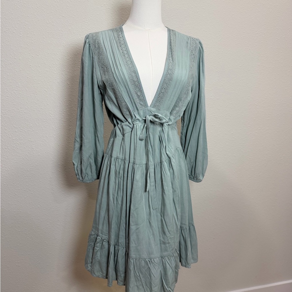 Baltic Born Tie-Front Mini Dress